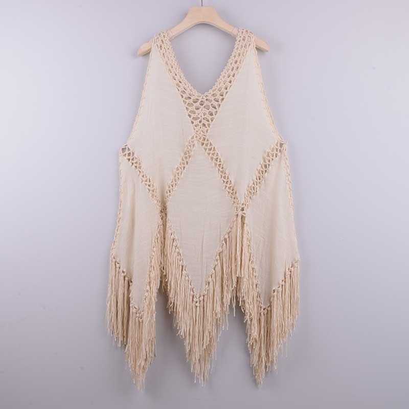 Maxi Dress For Women Summer 2023 Beach Suit Cover Up Female Swimsuit And Bikini The Sexy Hot Top Loose Patchwork Polyester LANFUBEISI