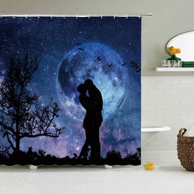 

Shower Curtain – Galaxy Night Starry Sky-180*180cm, 501 Original