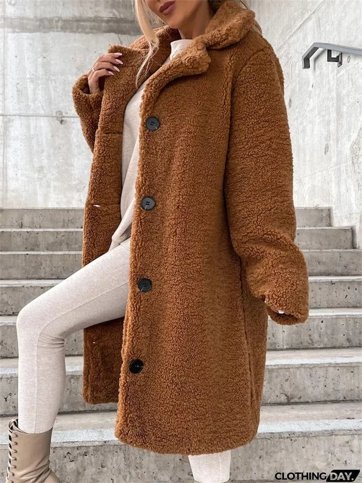 Plush Warm Thickening Winter Oversized Coats For Ladies