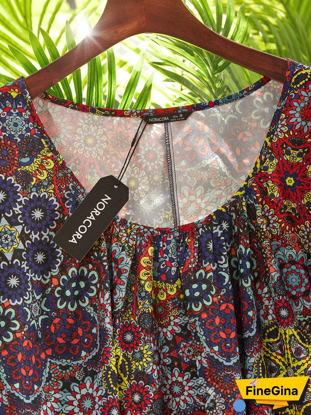 Round Neck Painted Short Sleeve Tops