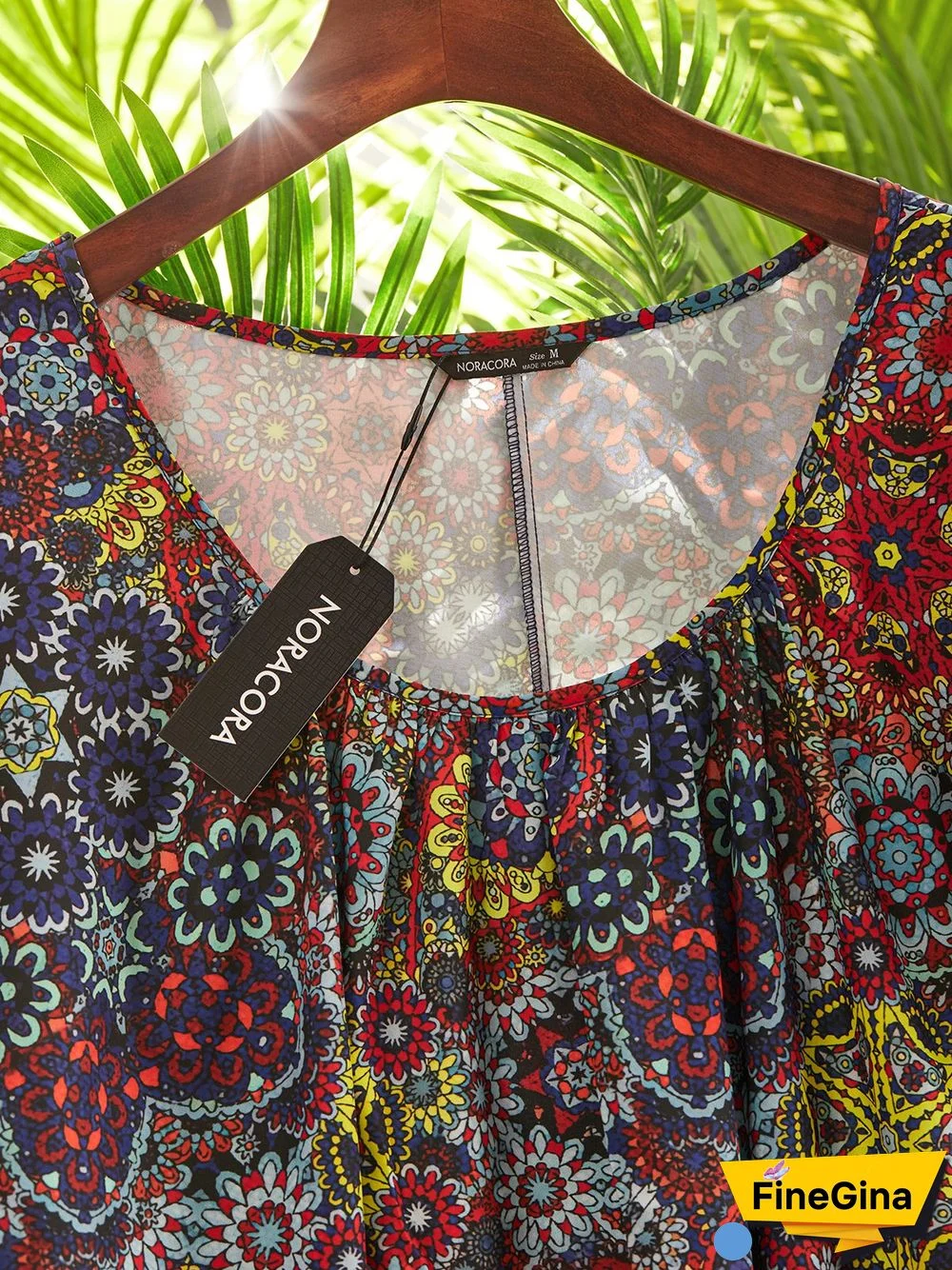 Round Neck Painted Short Sleeve Tops