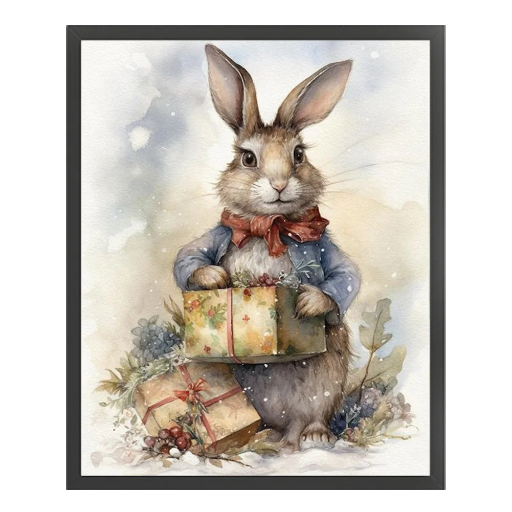 14CT Full Stamped Cross Stitch - Rabbit(Canvas|40*50CM)