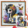 (Multi-Style) Colorful Unicorn-14CT Counted Cross Stitch 40*40cm/15.75*15.75in