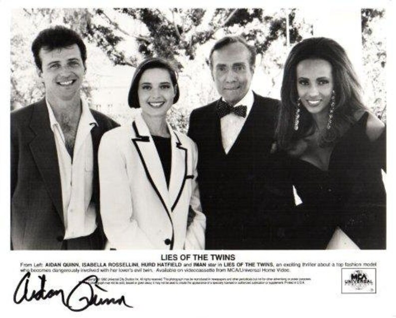 Aidan Quinn Signed Autographed Lies of the Twins