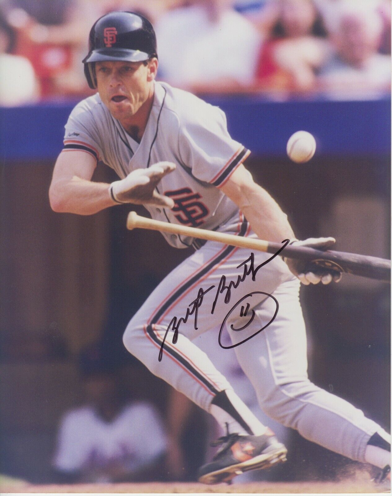 Brett Butler #0 8x10 Signed Photo Poster painting w/ COA San Francisco Giants