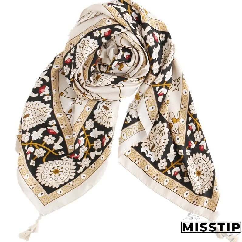 Rattan sunflower fringed scarf beach holiday sunscreen shawl dual-use