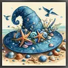 Beach Witch Hat-14CT Stamped Cross Stitch 40*40cm tapestrymarket