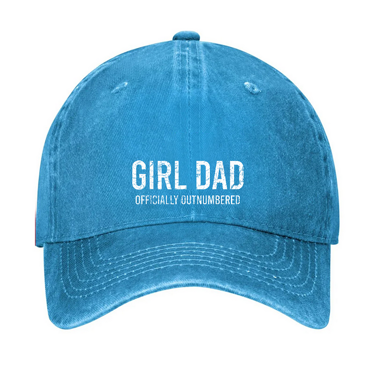 Girl Dad Officially Outnumbered Funny Hat socialshop