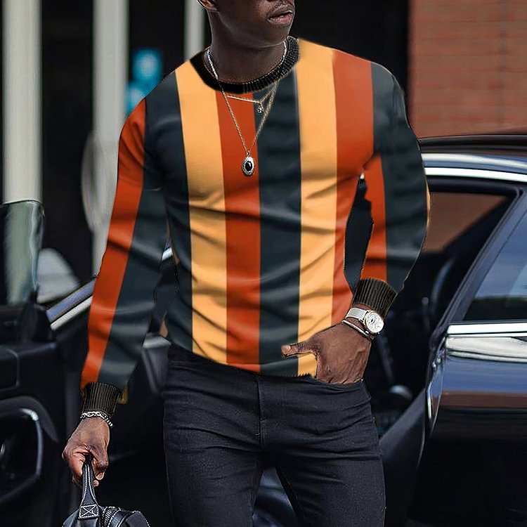 LONG SLEEVE RETRO FASHION CASUAL POLO SHIRT