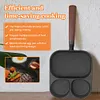 3 in 1 Omelet Pan Nonstick Frying Grill Pan for Burger Egg Ham Pancake Cookware
