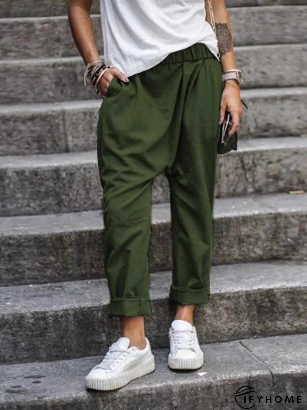 Casual Pockets Pants | IFYHOME