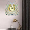 DIY Diamond Painting Special Shaped Art Clock Kits(Peacock)