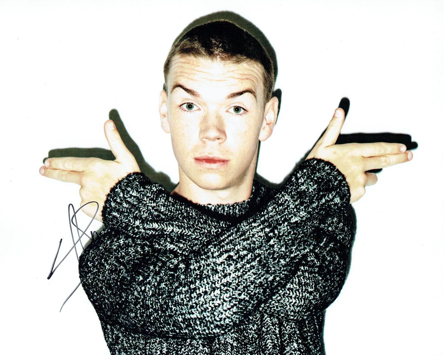 Will POULTER Signed Autograph 10x8 Photo Poster painting 1 AFTAL COA British Actor BAFTA Winner