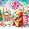 Diamond Painting -DIY Round Drill Candy Bear