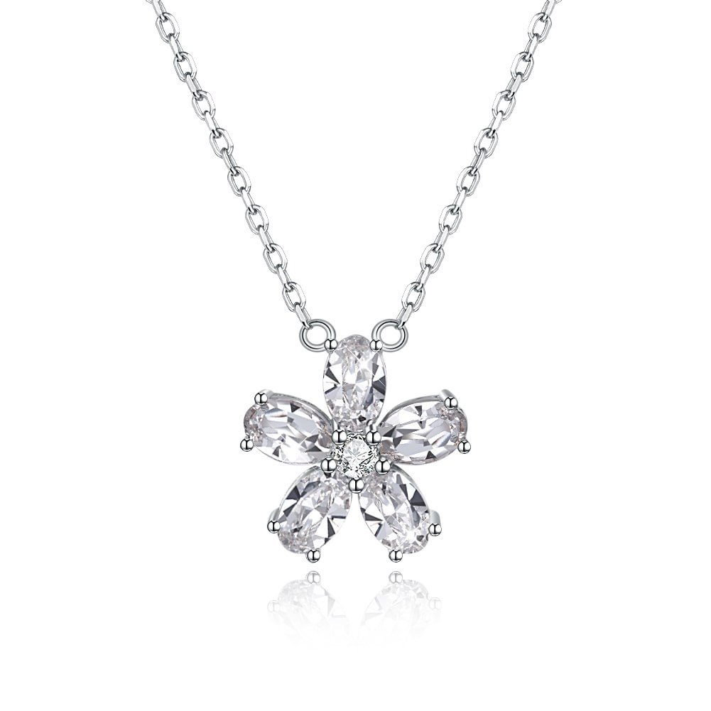 Crystal  Crystal Petal Necklace