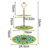 DIY Diamond Painting 3-Tier Mandala Cupcake Dessert Stand Serving Tray Decor Kit