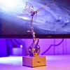 Mechanical flapping Wings Ornithopter Kits / Golden Mechanical Butterfly Metal Model Kits