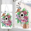>SALE<Single Side 5D Diamond Painting Dots Pendant Wall Decor (Flower Bird Cage KJ091)