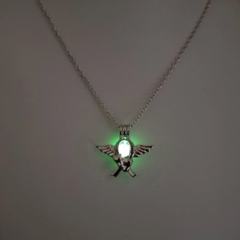 Luminous Hollow Diy Cage Christmas Tree Women’s Necklace