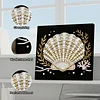 Seashell DIY Pearl Art Diamond Painting Kit for Adult Home Decor 25x25cm With Frame