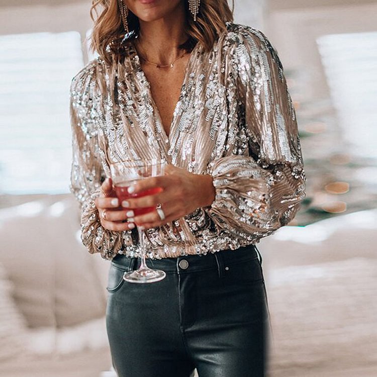 Women Party Long Sleeve Tops
