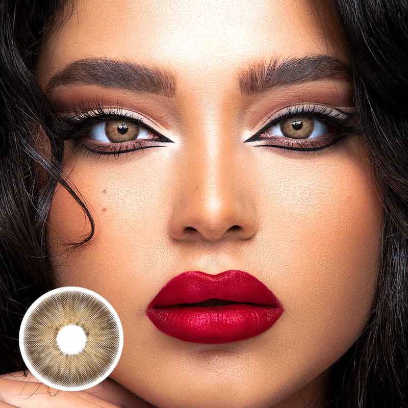 Sahara Brown Contact Lenses 14.2mm Fashion Style