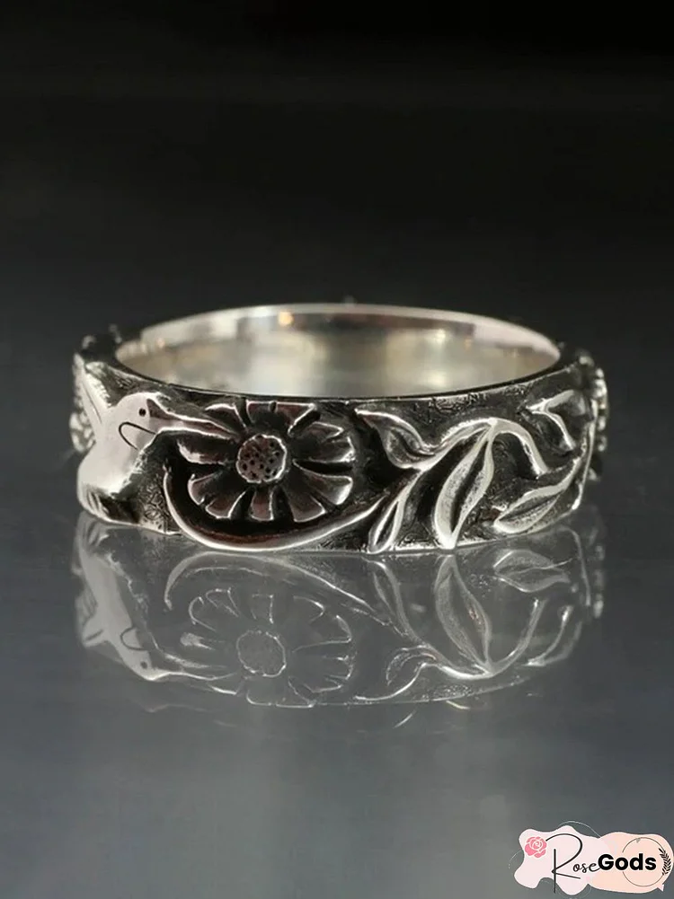 Vintage Hummingbird Ring