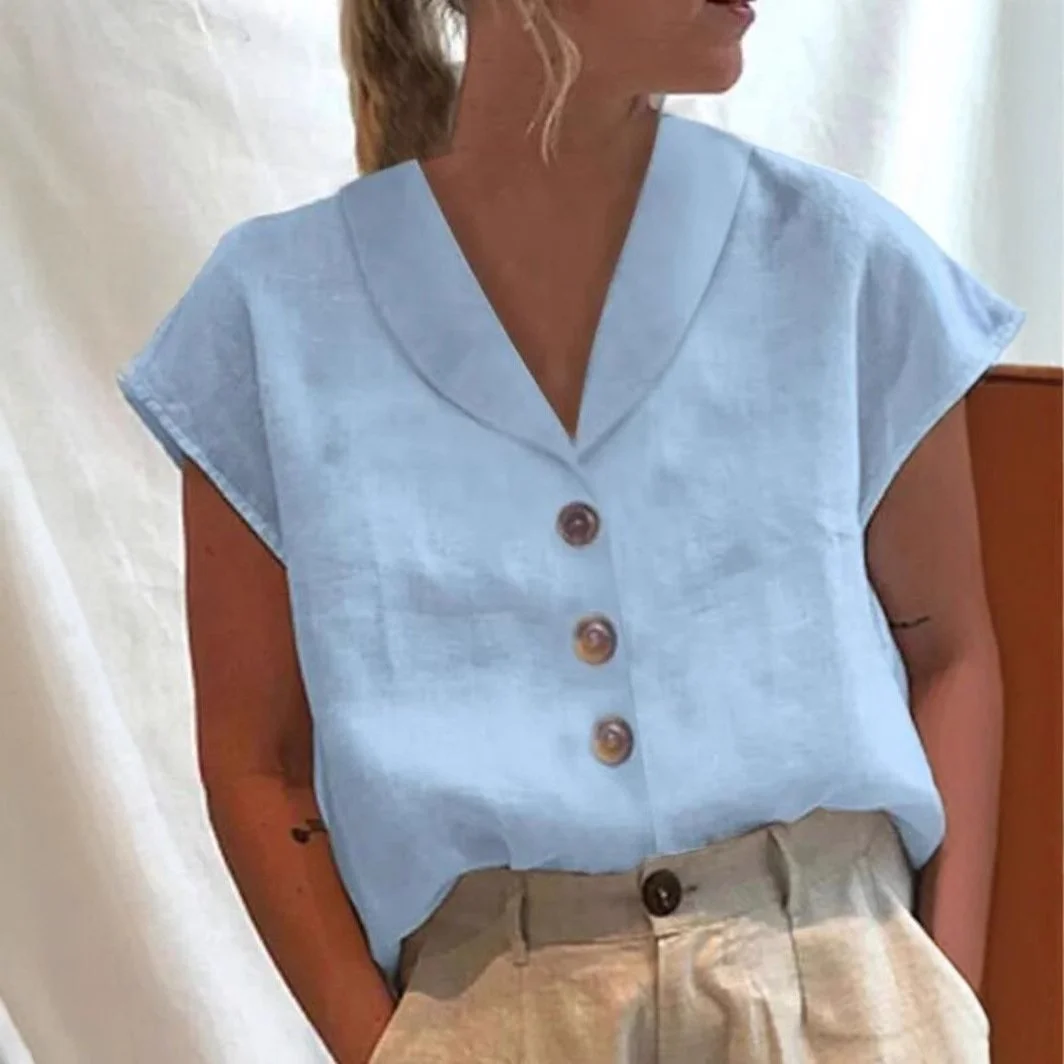Women's Elegant Button Down Collar Shirt 