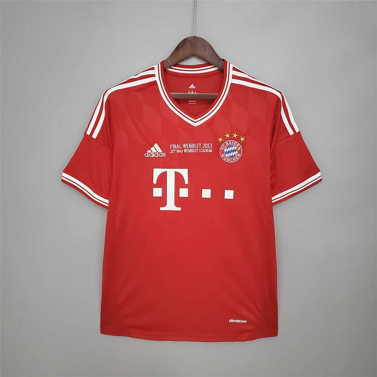 Bayern 2013/2014 Retro Champions League Home Football Jersey