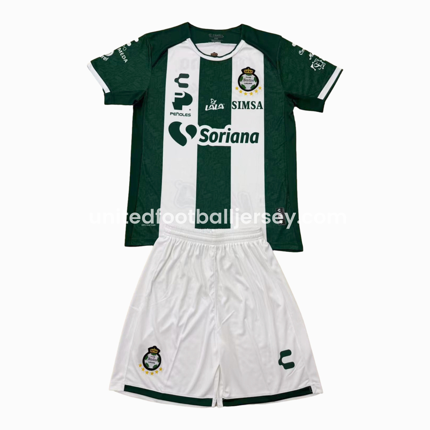 Santos Laguna 24-25 Home Men's Adult Jersey Set - Fans Version