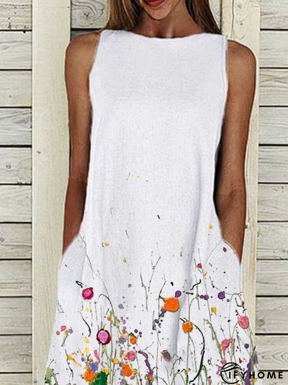 Sleeveless Casual Weaving Dress | IFYHOME