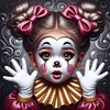 Clown Kind - runder Bohrer Diamond Painting - 30*30cm