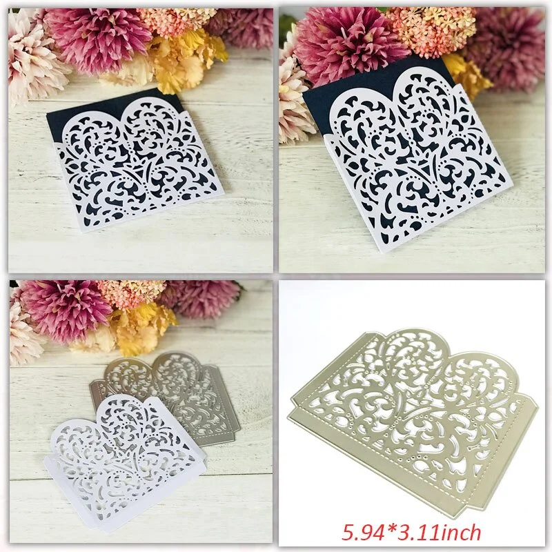 Wedding Invitation Dies Scrapbooking Metal Cutting Dies New 2019 Valentine's Day Decoration Craft Dies Cut for Card Making