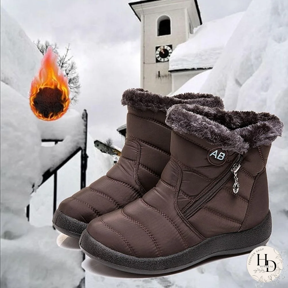 Women's Warm Waterproof Snow Boots Winter Non-slip Short Boots