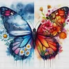 (Counted/Stamped) Colorful Butterfly-11CT Cross Stitch 45*45cm/17.72*17.72in