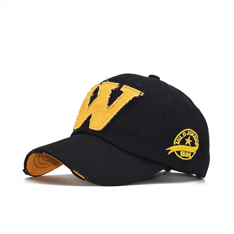 Men & Women Baseball Cap/ W Embroidery BoneOutdoor Fitted Hat
