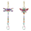 2pcs Diamond Painting Dragonfly Bee Suncatcher Hanging Ornament
