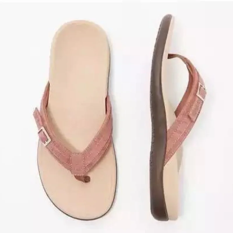 Qengg New Women Casual Flip Flops Indoor Home Fashion Comfortable Flat Sandals Simple Lightweight Solid Color Slippers Zapatilla Mujer