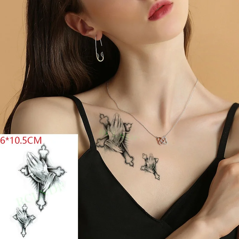 Waterproof Temporary Tattoo Sticker fly birds mermaid owl deer mandala tatto stickers flash tatoo fake tattoos for women girl 4