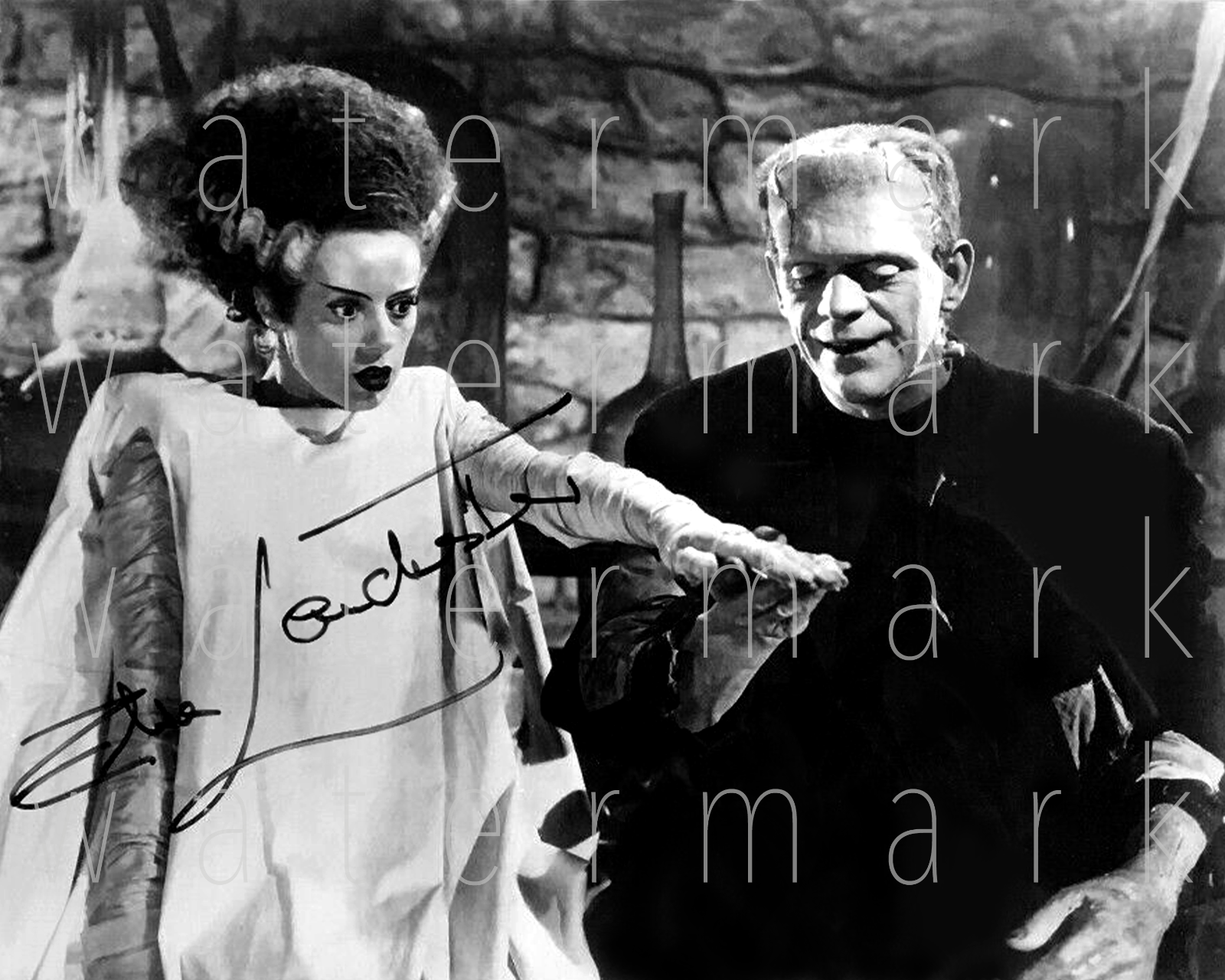 Bride of Frankenstein Lanchester signed 8X10 print Photo Poster painting picture autograph RP