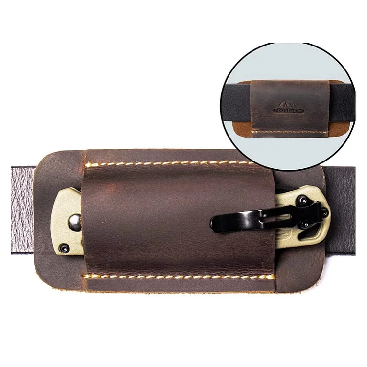 Leather Knife Sheath for Belt 