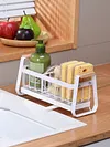 Sink Caddy Organizer & High Brush Holder Kitchen Bathroom Sponge Holder Basket