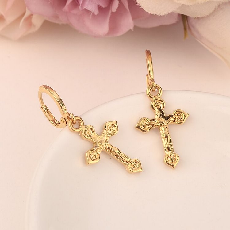 24k high quality Fashion 24k Gold Filled Women&#39;s Drop Earring Dangle Earring Charms Jewelry