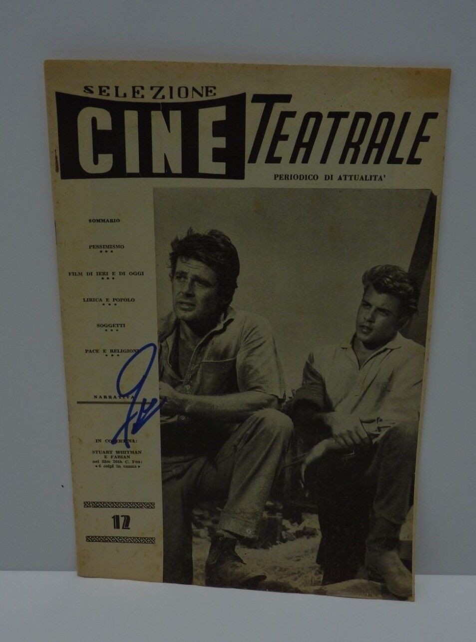 Fabian IP Signed Autographed Teen Mag Photo Poster painting July 1960 F5