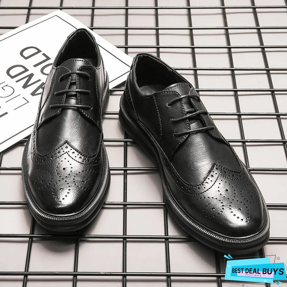 New Business Oxford Shoes Real Leather Breathable Men's Shoes