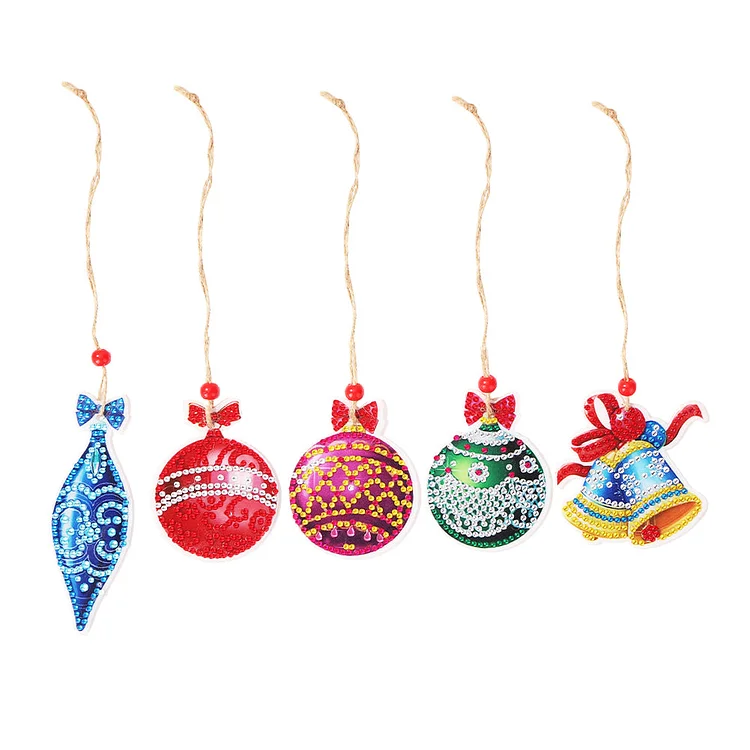 【Pendant】Double-side Christmas Diamond Painting DIY Hanging Pendant Trees Decoration gbfke