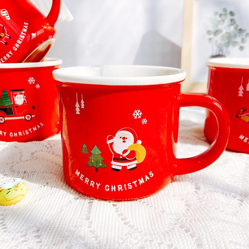 Christmas Christmas Cartoon Ceramics Mug 1 Piece