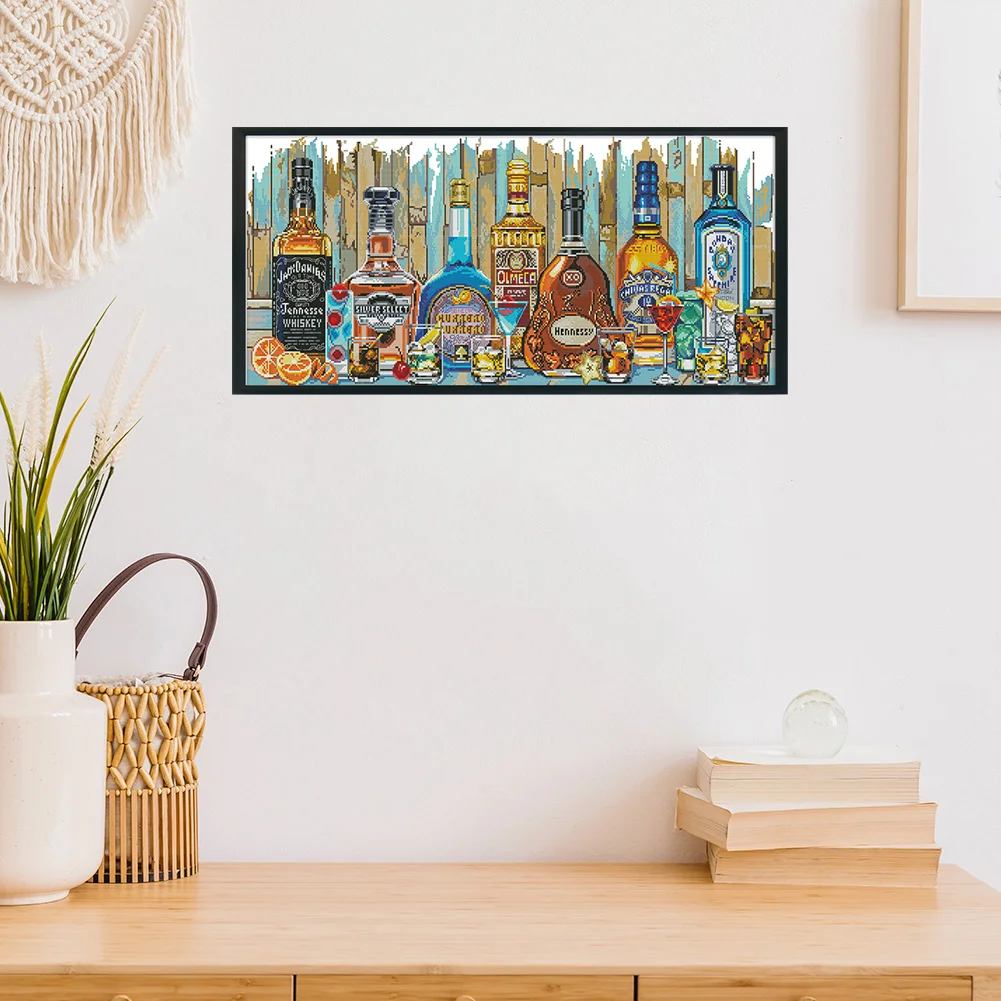 14ct Stamped Cross Stitch - Wine(77*36cm)