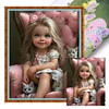 (Multi-Style) Girl Animal-11CT Stamped Cross Stitch 40*50cm/15.75*19.69in
