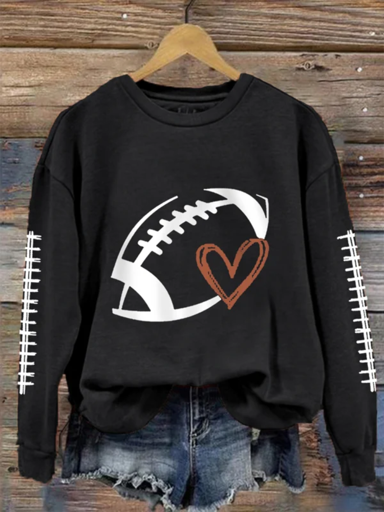 Women's Football Lover Casual Sweatshirt